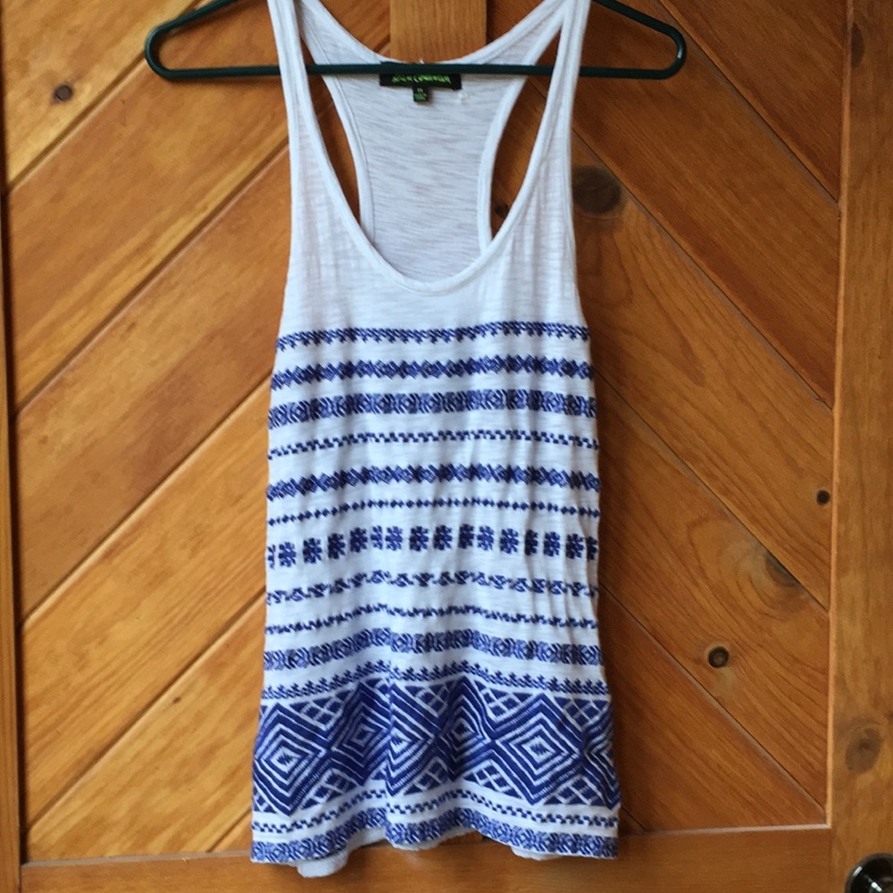 Racer Back Embroidered Tank Top